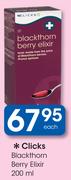 Clicks Blackthorn Berry Elixir-200ml Each