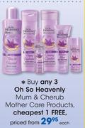 Oh So Heavenly Mum & Cherub Mother Care Products-Each