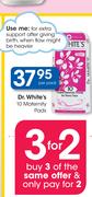 Dr.White's 10 Maternity Pads-Per Pack