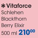 Vitaforce Schlehen Blackthorn Berry Elixir-500ml