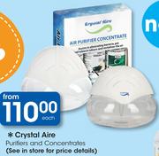 Crystal Aire Purifiers And Concentrates-Each