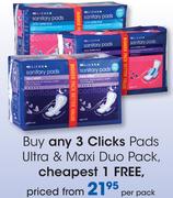 Clicks Pads Ultra & Maxi Duo Pack-Per Pack