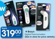 Braun Digital Thermometers-Each