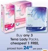 Tena Lady Packs-Per Pack
