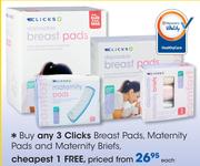 Clicks Breast Pads, Maternity Pads And Maternity Briefs-Each