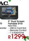 Teac 9" Screen Portable DVD-PDV-995