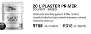 Fired Earth 20Ltr Plaster Primer Solvent Based 
