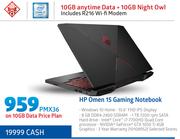HP Omen 15 Gaming Notebook-On 10GB Data Price Plan