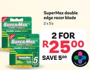 Supermax Double Edge Razor Blade-For 2 x 5's Pack