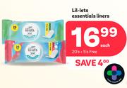 Lil-Lets Essentials Liners-20+5 (Free) Per Pack
