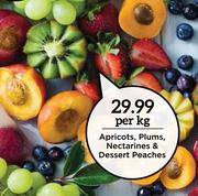 Apricot, Plums, Nectarines & Dessert Peaches-Per Kg