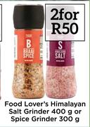 Food Lover's Himalayan Salt Grinder-400g Or Spice Grinder-300g