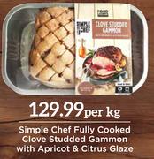 Simple Chef Fully Cooked Clove Studded Gammon With Apricot & Citrus Glaze-Per Kg