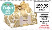 Balocco Panettone Hand Wrapped-750g