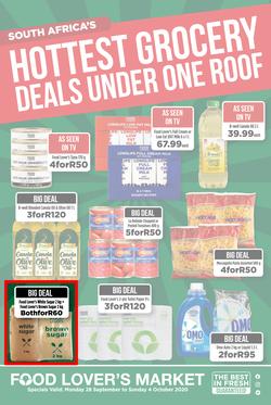 Food Lovers Market Western Cape : Hottest Grocery Deals Under One Roof (28 September - 4  October 2020), page 1