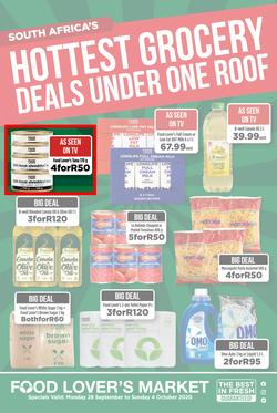 Food Lovers Market Western Cape : Hottest Grocery Deals Under One Roof (28 September - 4  October 2020), page 1