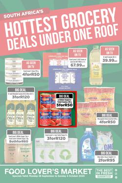Food Lovers Market Western Cape : Hottest Grocery Deals Under One Roof (28 September - 4  October 2020), page 1
