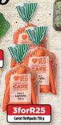 Carrot Thriftpacks-For 3 x 750g