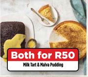 Milk Tart & Malva Pudding-For Both