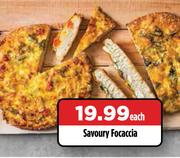 Savoury Focaccia-Each