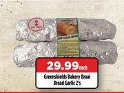 Greenshields Bakery Braai Bread Garlic-2's Each