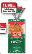 Sasko Premium Brown Bread-700g Each