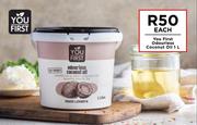 You First Odourless Coconut Oil-1L Each