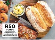 1 x San Francisco Sourdough Bread, 1 x Multiseed Bread-Combo