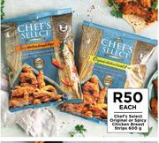 Chef's Select Original Or Spicy Chicken Breast Strips-600g Each