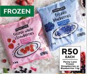 Penny Lane Frozen Strawberries Or Blueberries 1Kg-Each