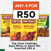 Top Class Coatings, Soya Mince Or Spice Mix Assorted-For 4 x 200g