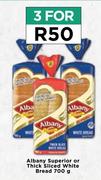 Albany Superior Or Thick Sliced White Bread-For 3 x 700g