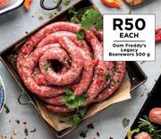 Oom Freddy's Legacy Boerewors-500g Each