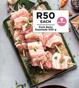 SA Pork Belly Espetada-500g Each