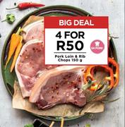 SA Pork Loin & Rib Chops-For 4 x 150g