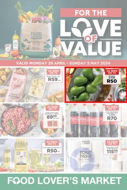 Food Lover's Market : For The Love Of Value (29 April - 05 May 2024), page 1