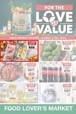 Food Lover's Market : For The Love Of Value (29 April - 05 May 2024), page 1