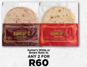 Kumar's White Or Brown Rotis-For Any 2 x 5s