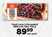 Food Lover's Precooked BBQ Loin Ribs-750g Per Pack