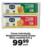 Clover Individually Wrapped Processed Cheese Slices Assorted-810g Each