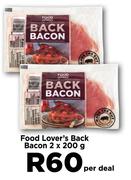 Food Lover's Back Bacon-2 x 200g Per Deal