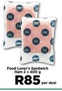 Food Lover's Sandwich Ham-2 x 400g Per Deal