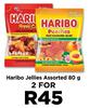 Haribo Jellies Assorted-For 2 x 80g