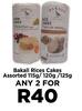 Bakali Rice Cakes Assorted-For Any 2 x 115g/120g/125g