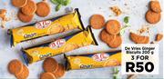 De Vries Ginger Biscuits-For 3 x 200g