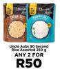 Uncle Aubs 90 Second Rice Assorted-For Any 2 x 250g
