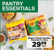 Maggi 2 Minute Noodles Assorted-5 x 68g Each