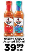 Nando's Sauces Assorted-250ml Each
