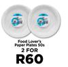 Food Lover's Paper Plates-For 2 x 50s