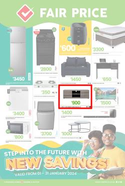 Fair Price : Step Into The Future With New Savings (1 January - 31 January 2024), page 1